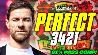 Xabi Alonsos PERFECT 3421 91 Pass Comp FM24 Tactics [upl. by Gudrun]