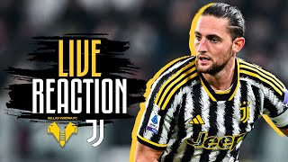 🔴 WATCH NOW VERONA VS JUVENTUS  LIVE REACTION 💪⚪⚫ [upl. by Thoma]