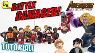 LEGO AVENGERS INFINITY WAR  Official Minifigs vs Customs  EP5 [upl. by Cirdnek729]