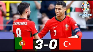 PORTUGAL GOLEA a TURQUIA  3  0   EUROCOPA 2024 [upl. by Onaimad519]