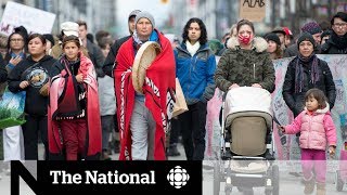 Antipipeline protests block roads rail lines in BC [upl. by Llerud512]