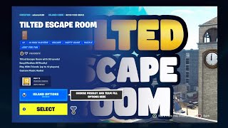 ADAMTHECREATOR TILTED ESCAPE ROOM FORTNITE How To Complete Tilted Escape Room [upl. by Inoj]