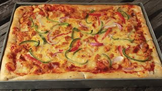 Party Pizza Recipe with Perfect Mesurements 😍 Recipe By Chef Hafsa  Hafsas Kitchen [upl. by Erastatus268]