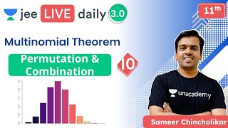 JEE Permutation amp Combination L10  Unacademy JEE  JEE Maths  Sameer Chincholikar [upl. by Yee]