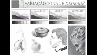 Desenho LINEAR e Desenho PICTÓRICO e a VARIAÇÃO TONAL E DEGRADÊ [upl. by Ornas]