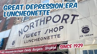 Visiting A Great Depression Era Luncheonette  Northport Sweet Shop [upl. by Annoif]