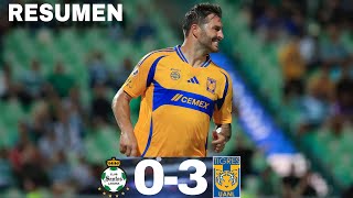 SANTOS 03 TIGRES  GOLEADA INCOMPARABLE a los GUERREROS [upl. by Htenywg16]