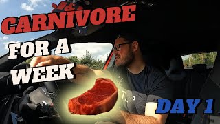 GOING CARNIVORE FOR A WEEK  Day 1 [upl. by Irehs]