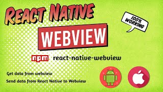 WebView  React Native [upl. by Annatnom]