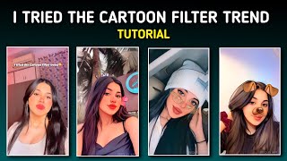 I TRIED THE CARTOON FILTER TREND  INSTAGRAM REELS TRENDING TUTORIAL  REELS TRENDING CARTOON FILTER [upl. by Ormsby]