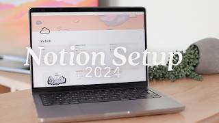 🪴 My 2024 Notion Setup  free template  planning goals tracking 💻 [upl. by Llertnad]