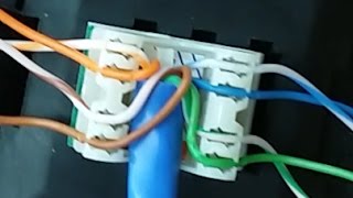 How to wire and punch down RJ45 jack for a wall plate [upl. by Netaf]