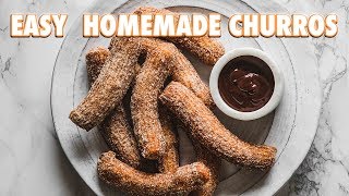 Easy And Simple Homemade Churros Recipe [upl. by Akirdnuhs575]