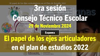 idM 3ra CTE2425 El papel de los ejes articuladores en el plan de estudios 2022 [upl. by Beghtol971]