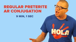 Spanish Past Tense Regular Preterite AR Conjugation [upl. by Llevram]