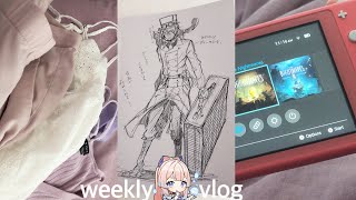 weekly vlog  thredup haul special edition vanitas cover getting a nintendo switch lite [upl. by Enawyd]