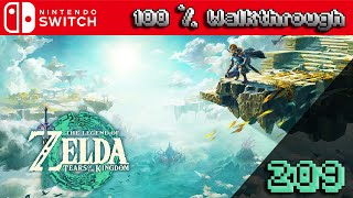 The Legend of Zelda Tears of The Kingdom  100 Walkthrough Part 209 TOTK 100 Percent Guide [upl. by Klarika]