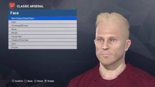 DENNIS BERGKAMP FACE BUILD PES 2017 [upl. by Ahtilat582]