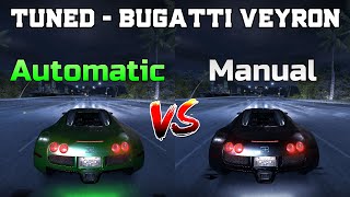 Tuned Bugatti Veyron  Automatic vs Manual  Need for Speed Carbon [upl. by Maude]