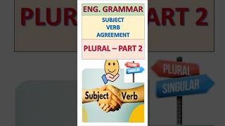 Subject Verb Agreement Plural Part 2 [upl. by Inerney]