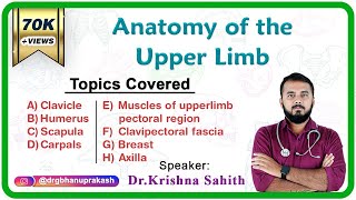 Anatomy of the Upper Limb  Part  1   Fmge Neet pg NEXT and USMLE Step 1 [upl. by Smitty408]