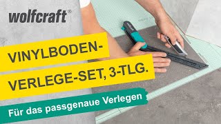 VinylbodenVerlegeSet Passgenaues Verlegen von Vinylböden  wolfcraft [upl. by Bonar188]