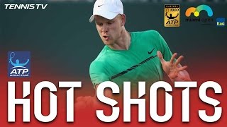 Hot Shot Edmund Fires Ferocious Forehand At Miami 2017 [upl. by Arotahs348]