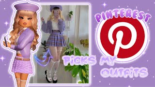 PINTEREST PICKS MY OUTFITS IN DRESS TO IMPRESS  ROBLOX [upl. by Parker]