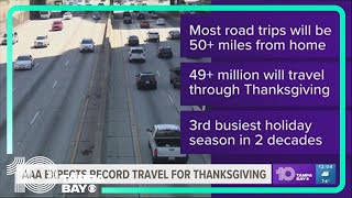 AAA Roughly 3M Floridians expected to travel during Thanksgiving holiday [upl. by Carine496]