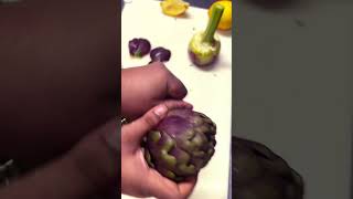 Carciofi food pasta cooking trending recipe shorts funny youtubeshorts [upl. by Allevon101]