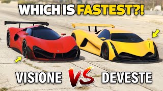 GTA 5 ONLINE  DEVESTE VS VISIONE WHICH IS FASTEST [upl. by Halbeib]