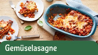 Gemüselasagne – schnell amp einfach vegetarischerezepte shorts rewe 🥕 [upl. by Ahsino482]