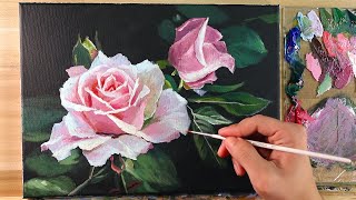 How to paint a watercolor rose  Realistic watercolor painting class with Anna Mason [upl. by Panter396]