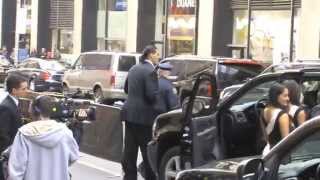 The Great Khali Leaves WrestleMania 29 Press Conference In NYC [upl. by Atiekal]