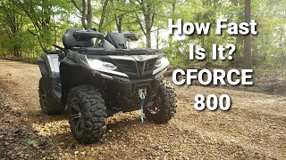 2020 CFMOTO CFORCE 800 Top Speed amp Acceleration vs 500 amp 600 Times [upl. by Anairuy]