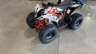 2023 Kayo Predator 125 ATV  White AT125 [upl. by Won102]