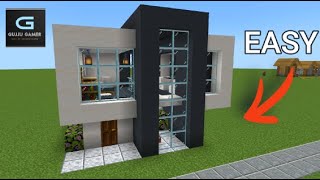 Minecraft Easy Modern House  Tutorial [upl. by Eelaras]