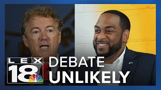 Senate candidate debate between Rand Paul Charles Booker not likely [upl. by Navets]