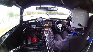 CSCC Swinging 6os Brands Hatch Sebring Sprite 88 in car film of practice [upl. by Kulsrud278]