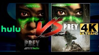 PREY 2022 4K ULTRA HD DISC VS HULU 4K STREAMING [upl. by Hplodnar820]