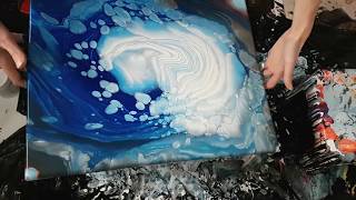 EXTREME Cloudy Effect  Fluid Painting [upl. by Eicart92]