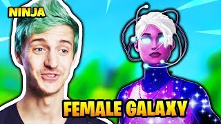 NINJA TALKS ABOUT NEW FEMALE GALAXY SKIN  Fortnite Daily Funny Moments Ep181 [upl. by Philippine]