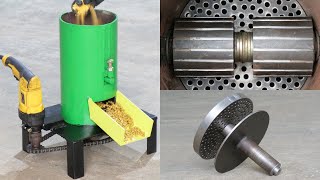 How To Make Homemade Feed Pellet Machine Using Drill Machine  DIY Feed Pellet Machine [upl. by Oeht]