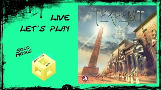 Tekhenu  Brettspiel Live Lets Play  Solo Variante [upl. by Aehsrop]