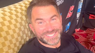 Eddie Hearn REACTS to Raymond Ford DRAMATIC LASTSECOND KNOCKOUT of Otabek Kholmatov [upl. by Nataline624]