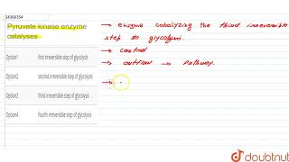 Pyruvate kinase enzyme catalyses [upl. by Brezin]