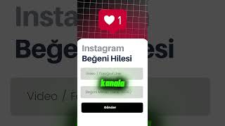 10 SANİYEDE İNSTAGRAM BEĞENİ ARTTIRMA  İNSTAGRAM BEĞENİ HİLESİ [upl. by Worlock16]