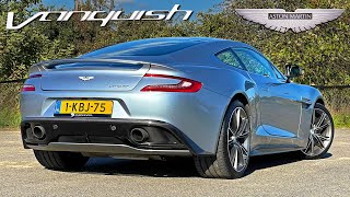 2013 Aston Martin Vanquish V12  REVIEW on AUTOBAHN NO SPEED LIMIT [upl. by Yaker323]