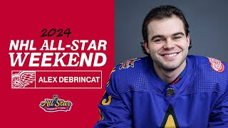 Alex DeBrincat at the 2024 NHL All Star Game [upl. by Frodine]