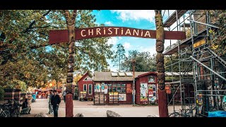 Winter walk in Christiania in Copenhagen Denmark [upl. by Anelet]